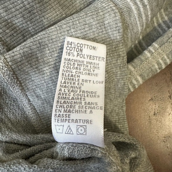 JAMES PERSE Stripe Vintage Raglan Top in Heather Grey - Picture 10 of 11